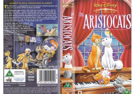 Aristocats The 1970 On Walt Disney Home Video United Kingdom VHS