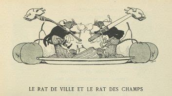 Le Rat De Ville Et Le Rat Des Champs La Fontaine Fables Et Images