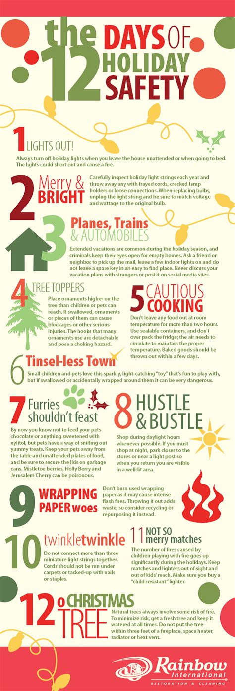 12 Days Of Holiday Safety Home Safety Tips Safety Tips Holiday