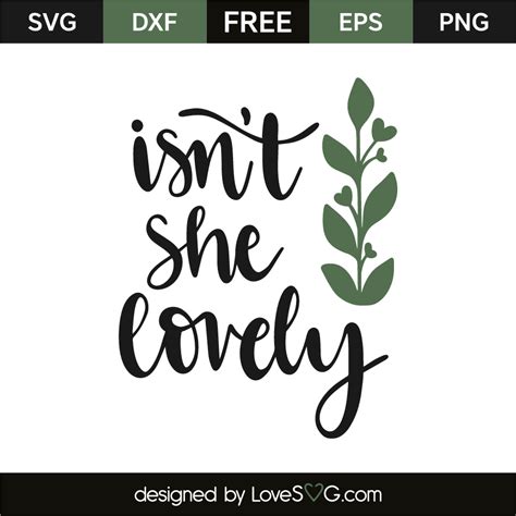 Isn't she lovely | Lovesvg.com