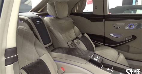 The Back Seat Of A Mercedes Maybach S Pullman Is A Luxurious Command