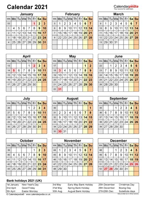 Calendar 2021 Uk Bank Holidays Printable Free Letter Templates