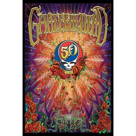 Grateful Dead 50th Anniversary Laminated Poster 24 X 36 Walmart
