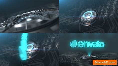 Videohive Hi Tech Hologram Logo Free After Effects Templates After