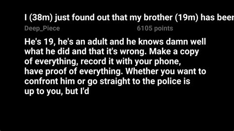 Reddit Relationshipadvice I 38m Just Found Out That My Brother 19m Has Been Perving On My