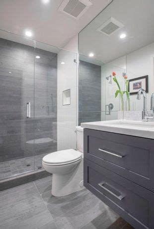 The use of soft grey marble in tiles and mosaic add the needed texture and interest make this small bathroom seem larger. Remarkable >> Modern Bathroom Images Australia xo ...