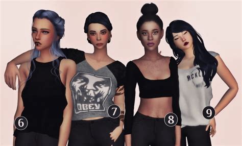 Chisamis Tops Pack At Elliesimple Sims 4 Updates