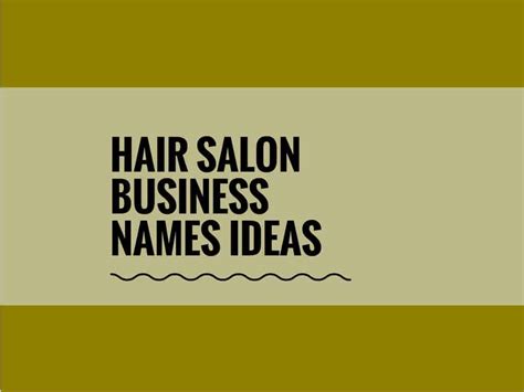 Hair Salon Names 861 Creative And Cool Names