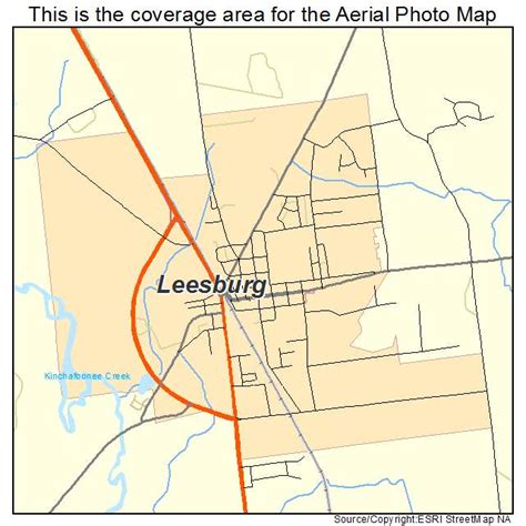 Aerial Photography Map Of Leesburg Ga Georgia