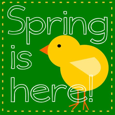 Spring Is Here Green Clip Art At Vector Clip Art Online