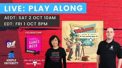 Welcome To Board Game Play Along Live 2 Australia Giveaway And 1