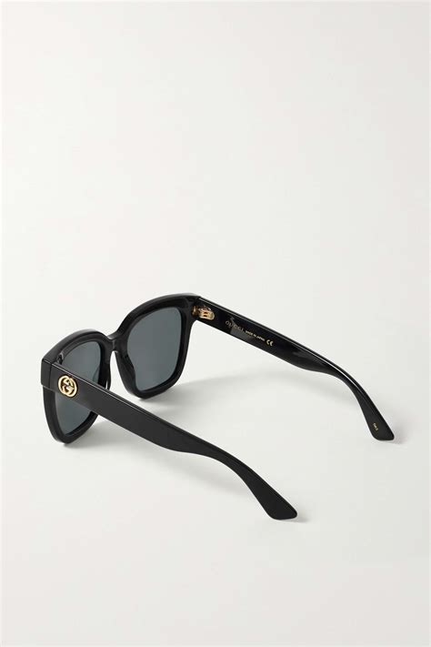 black square frame acetate sunglasses gucci eyewear net a porter