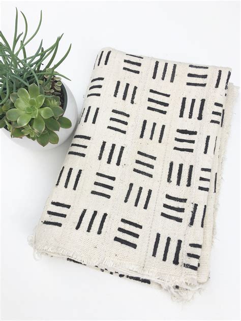 Mud Cloth Black And White Graphic Print Washed For You Authentic