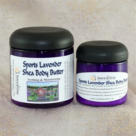 Sports Lavender Body Butter Sunshine Herb And Lavender Farm