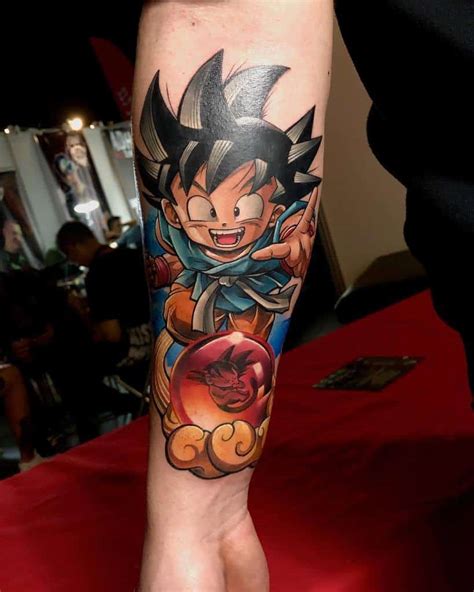 Forearm Small Dragon Ball Z Tattoo On Instagram By Officialgeektattoo