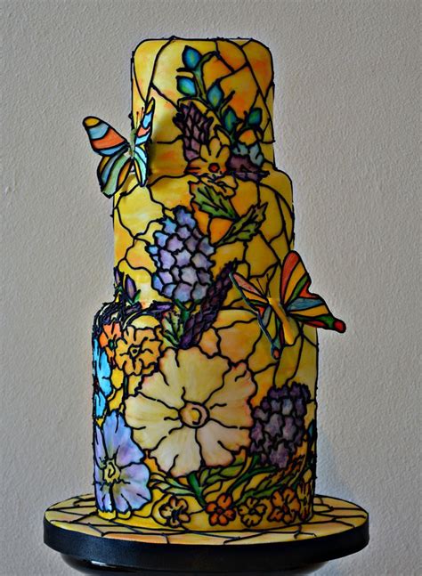 17 Best Images About Stained Glass Cakes On Pinterest