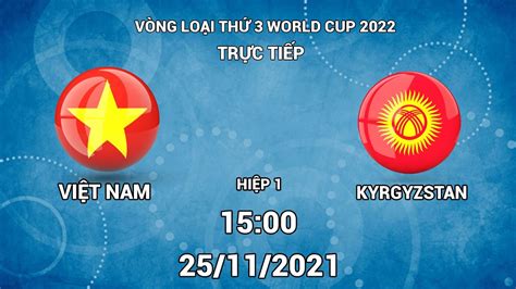 🔴trỰc TiẾp HiỆp 1 ViỆt Nam Kyrgyzstan VÒng LoẠi ThỨ 3 World Cup