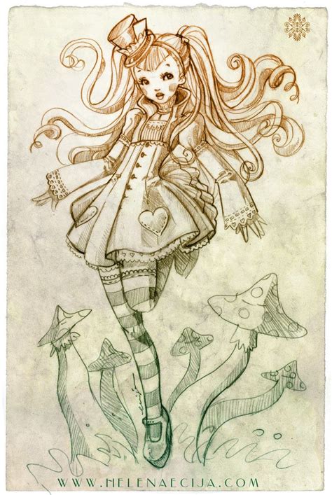 Alice In Wonderland Sketch Daily Challenge No4 By Ecijadeviantart