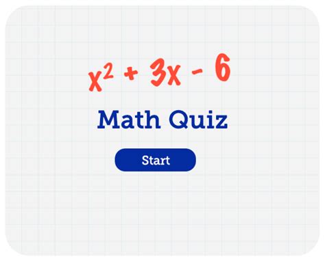 Math Quiz Template Responsly