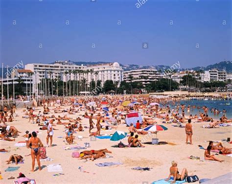 The Beach In Cannes In The South Of France In Summer South Of France
