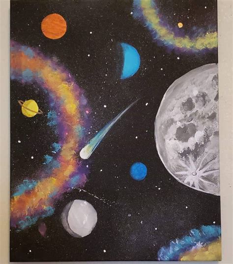 😊 🌜⭐ Painting Art Artistsoninstagram Artist Paint Galaxy Planets