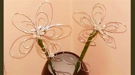 Diy I How To Make Beautiful Steel Wire Flower For Home Decoration I