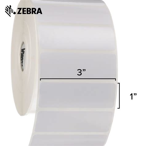 Zebra 3 X 1 In Thermal Transfer Polyester Labels Z Ultimate 3000t