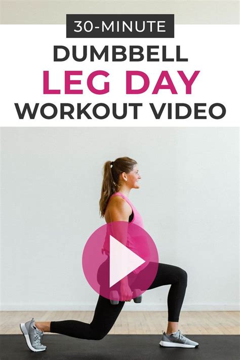Minute Leg Day Workout For Women Video Nourish Move Love Leg