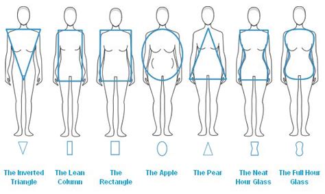 Body Shape Chart Women Here Is A Chart For Womens Different Body