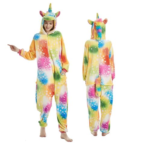 Unicorn Onesie Pajamas With Zipper For Adult And Teens New Style