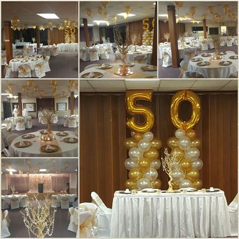 50th Birthday White And Gold Birthday Celebration 50th Birthday Party