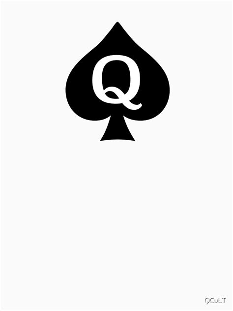 Queen Of Spades Shirt T Shirt For Sale By Qcult Redbubble Queen