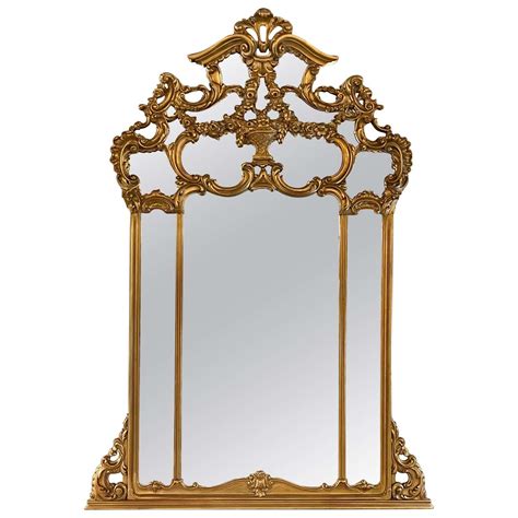 Giltwood Over The Mantel Mirror Wall Or Console Mirror For Sale At 1stdibs