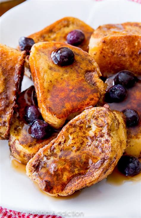 Pile the french toast up nice and high and slather in a cascade of maple syrup and a dash of powdered sugar, if you're feeling extra sweet. Mini French Toast Bites. - Sallys Baking Addiction