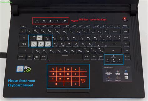 Silicone Keyboard Skin Cover For Asus Rog Strix G15 G512 2020 156 Inc