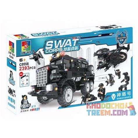 Woma C0558 0558 Xếp Hình Kiểu Lego Swat Special Force Swat Corps Swat