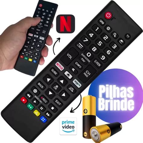 Controle Remoto Para Tv LG Smart 4k Netflix Amazon Universa 32 43 49