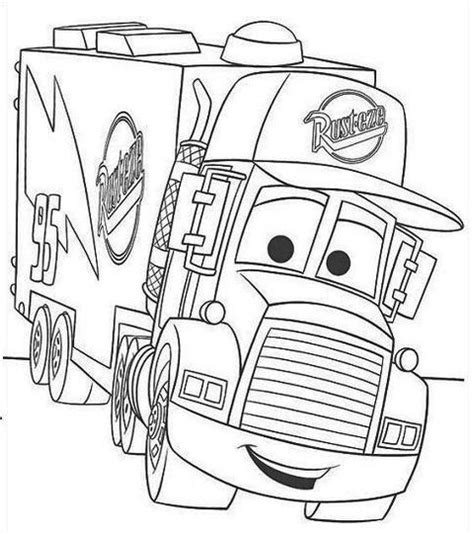 Search through 623,989 free printable colorings at. Disney Movie Mater Coloring Pages Printable | Monster ...