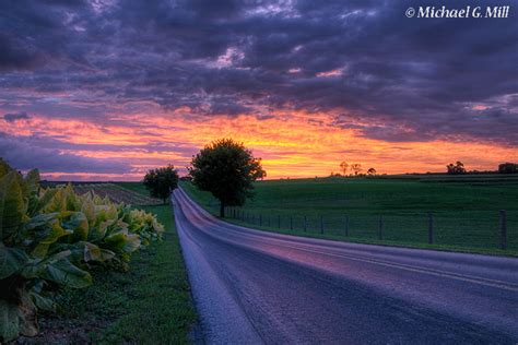 Country Road Sunset Landscape And Rural Photos Michael