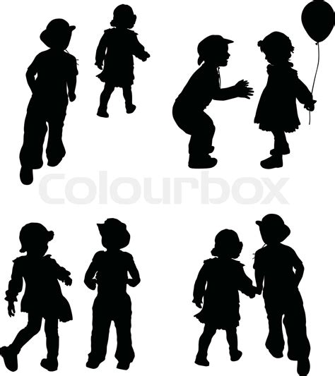 Kinder Stock Vektor Colourbox