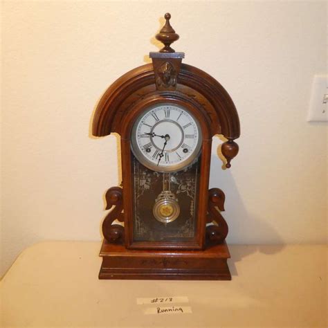 Lot 213 Antique Mantle Clock Waterbury Clock Co Runs Norcal