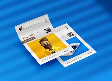 Free Double A4 Flyer Poster Mockup Psd