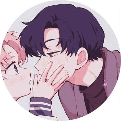 🎪࿔ ꪱ᭫ᥴ꧐ᥒຮ 𖧹⸻𖠚ꪴ۟〬 Anime Cute Couple Matching Icons