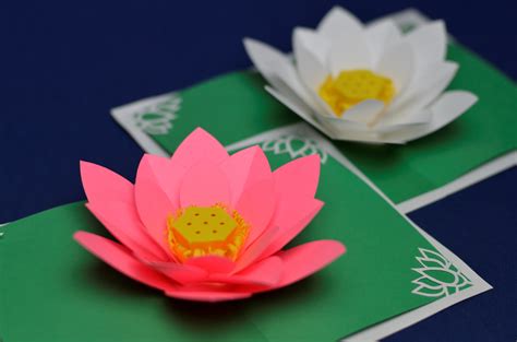 Mothers Day Lotus Flower Pop Up Card Tutorial Creative Pop Up Cards