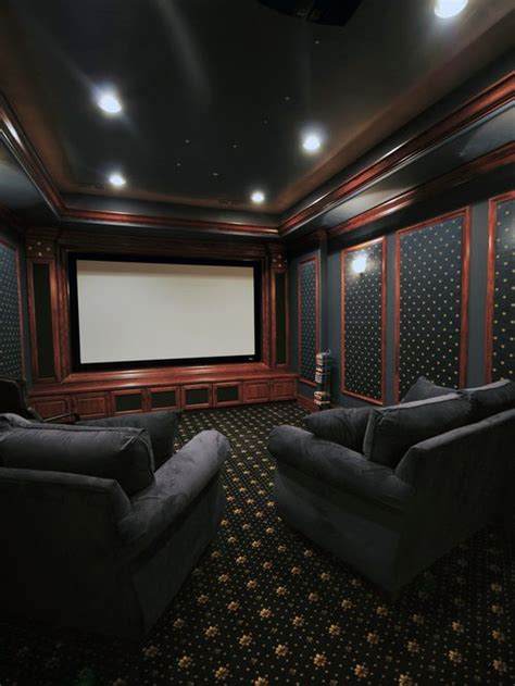 Sorry to say, but most walls are not perfectly square. Best 30 Small Home Theater Ideas & Remodeling Pictures | Houzz