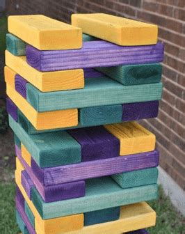 I'm excited to be sharing tutorials for 5 diy yard games: Make your own backyard Jenga game - Mouths of Mums