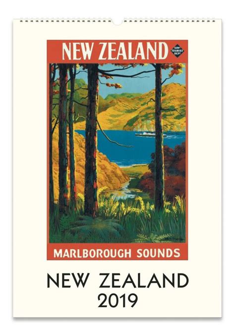 Buy New Zealand 2019 Wall Calendar At Mighty Ape Nz