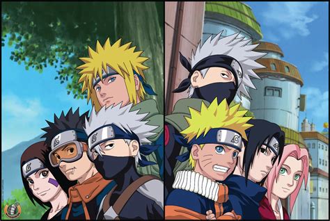 Minatos Team And Kakashis Team Naruto Wallpaper