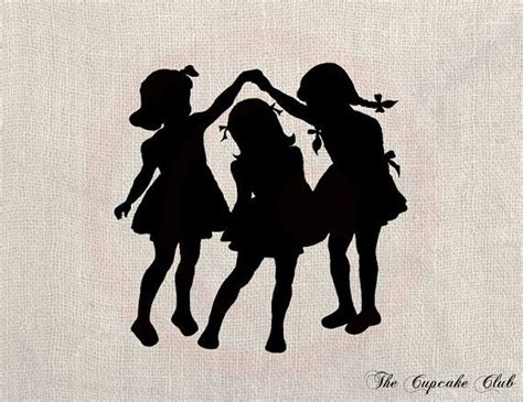 Silhouette 3 Sisters Clipart Clip Art Library