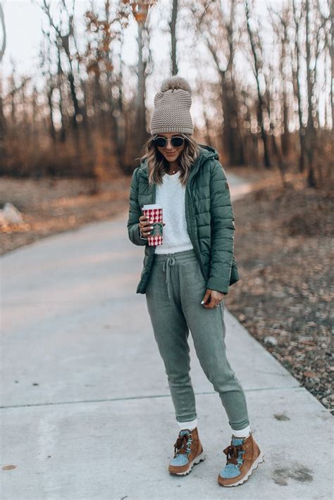 A Comfy Cozy Look Womens Joggers Winter Coat Cold Weather Style